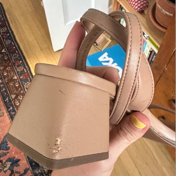 ASOS heeled sandals, beige, size 8 - Picture 4 of 6